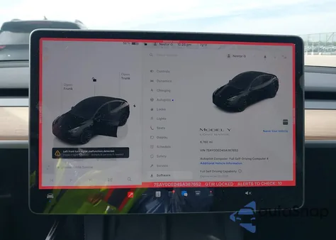 2025 Tesla Model Y Long Range Dual Motor Rear-Wheel Drive from USA, damaged, VIN 7SAYGDED4SA367652
